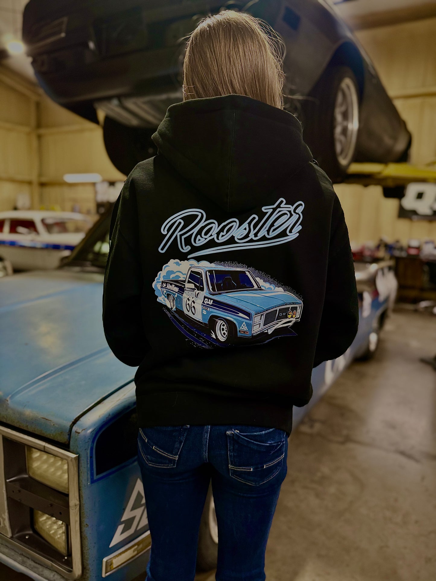 C10 Rooster Hoodie Black