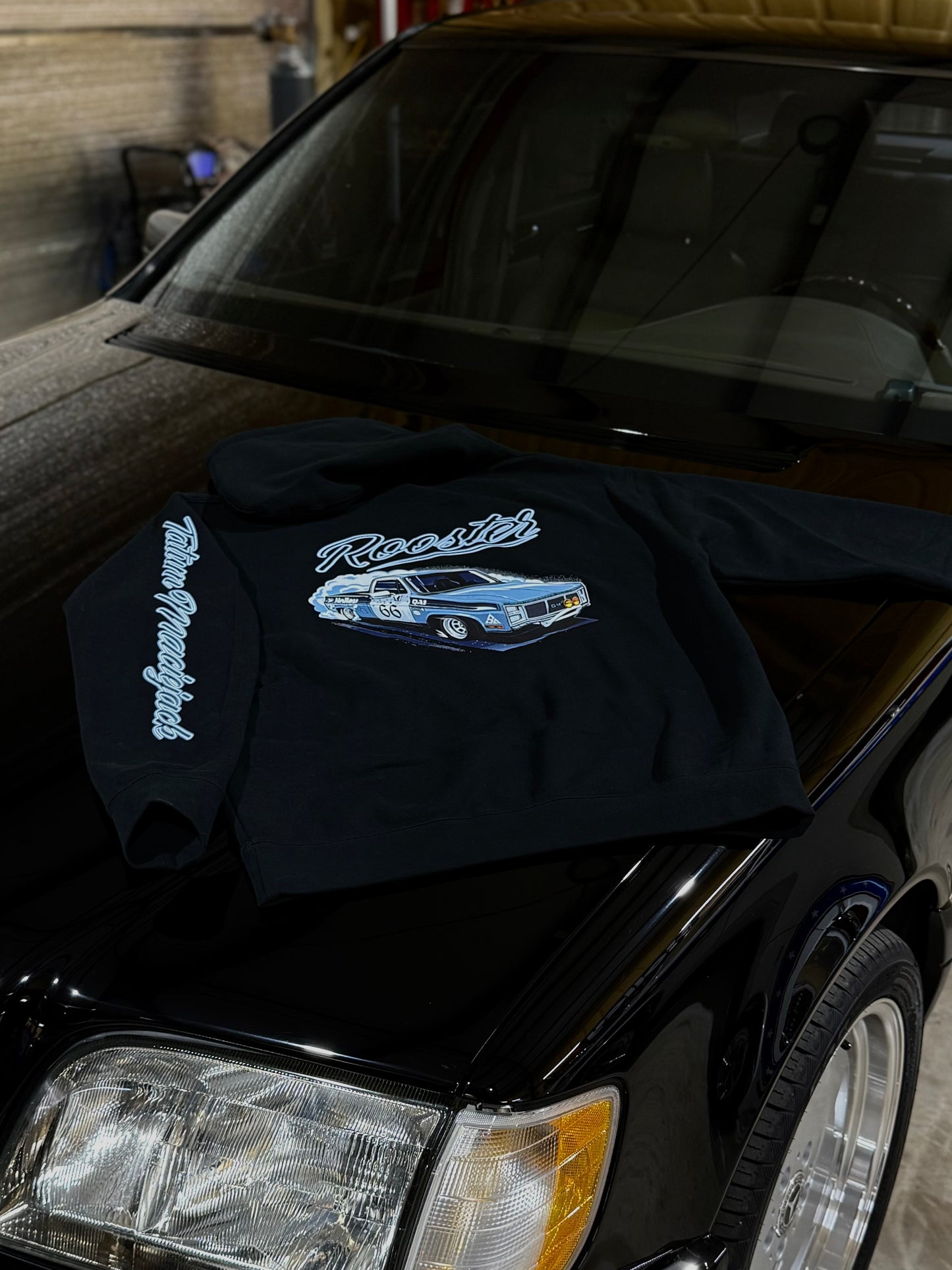 C10 Rooster Hoodie Black