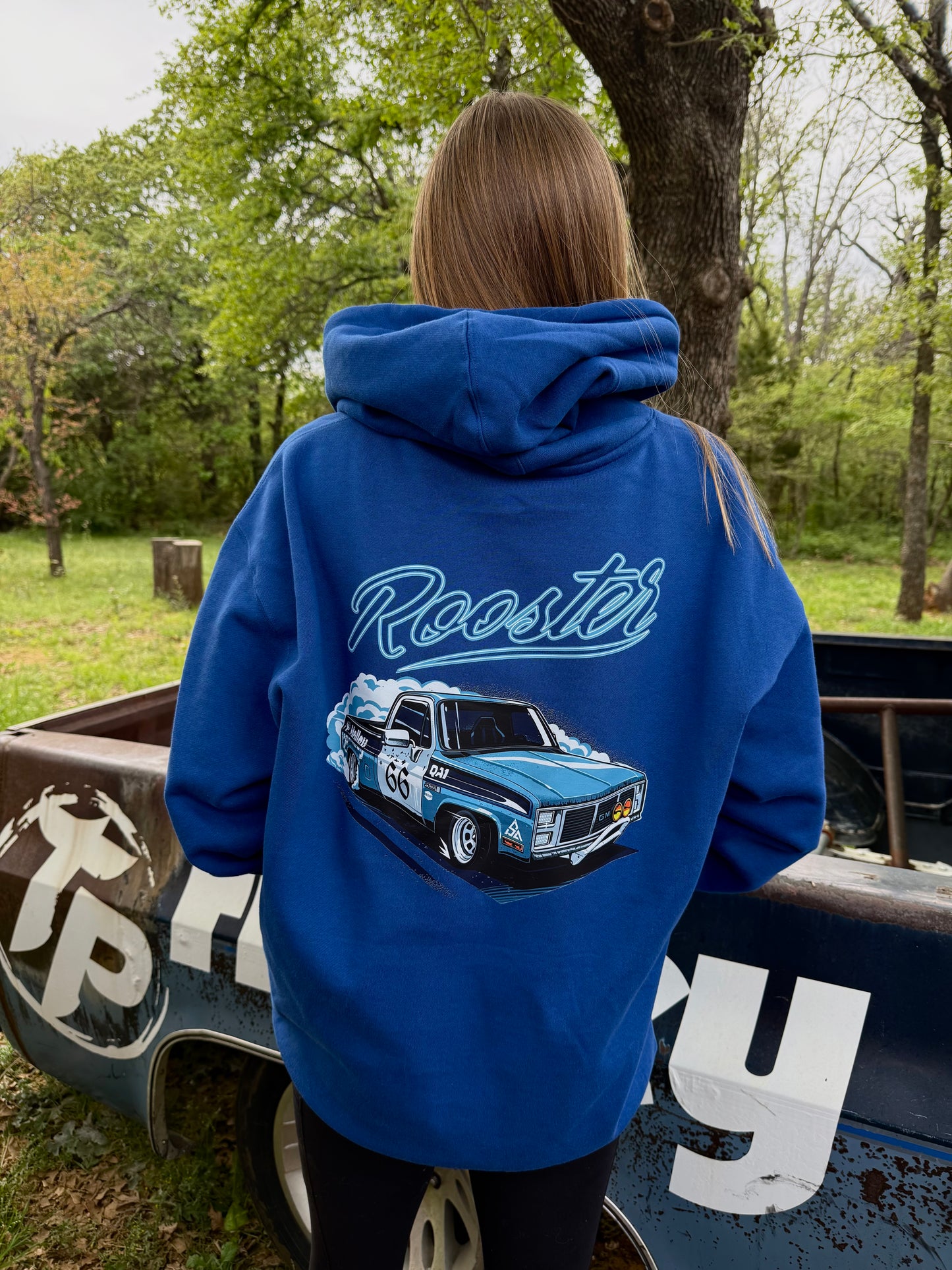 C10 Rooster Hoodie Blue
